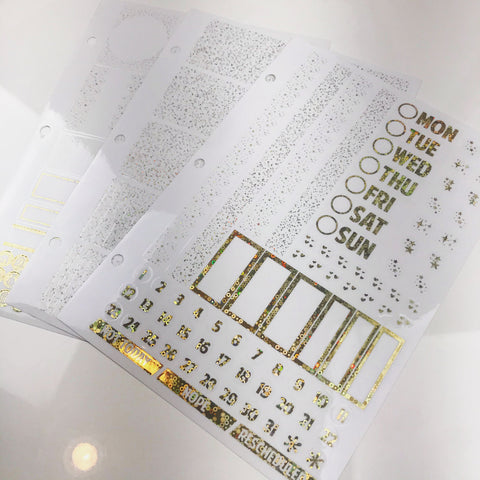 Binder Bundle: Golden Sequin