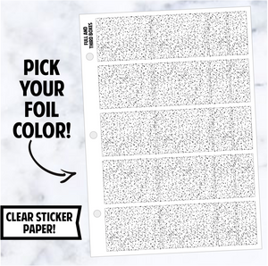 Foil Binder: Glitter Half and Third Boxes