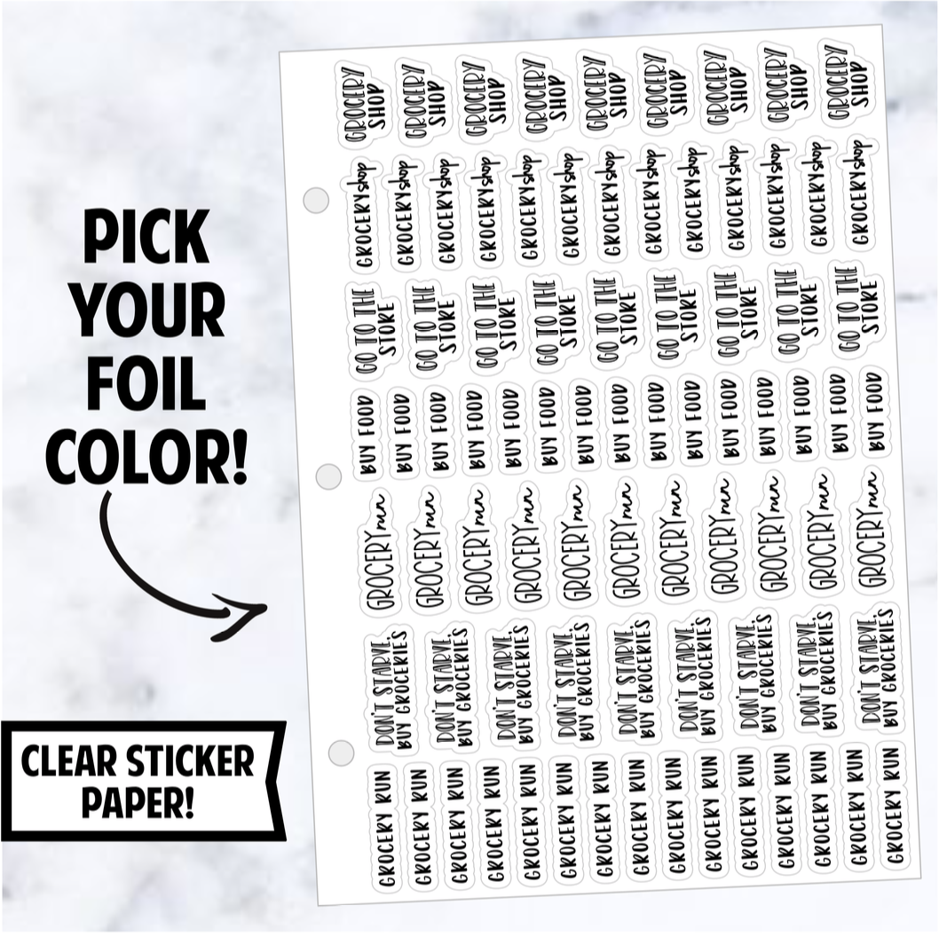 Foil Binder: Grocery Script Sampler Bundle