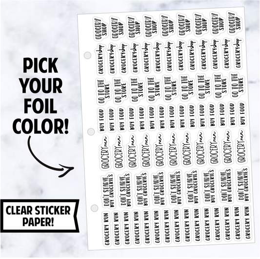 Foil Binder: Grocery Script Sampler Bundle