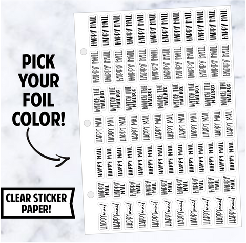 Foil Binder: Happy Mail Script Sampler
