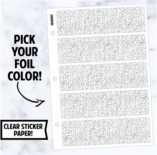 Foil Binder: Glitter Headers Bundle