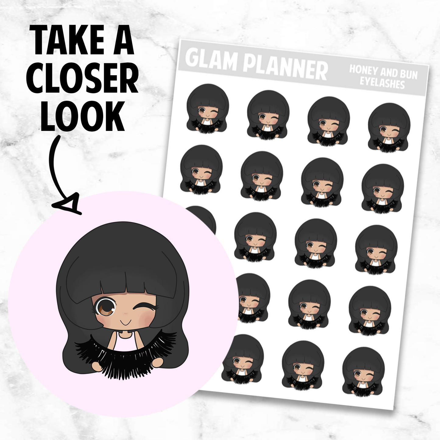 Honey and Bun: Eyelashes