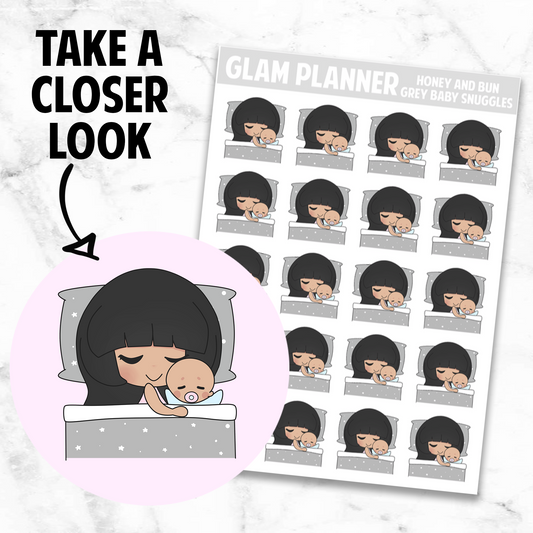 Honey and Bun: Grey Baby Snuggles