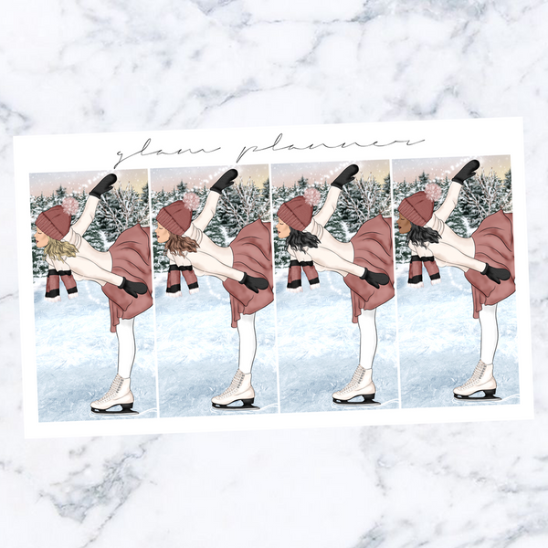 Ice Skating - January 2021 Mystery Luxe Kit WITH FOIL