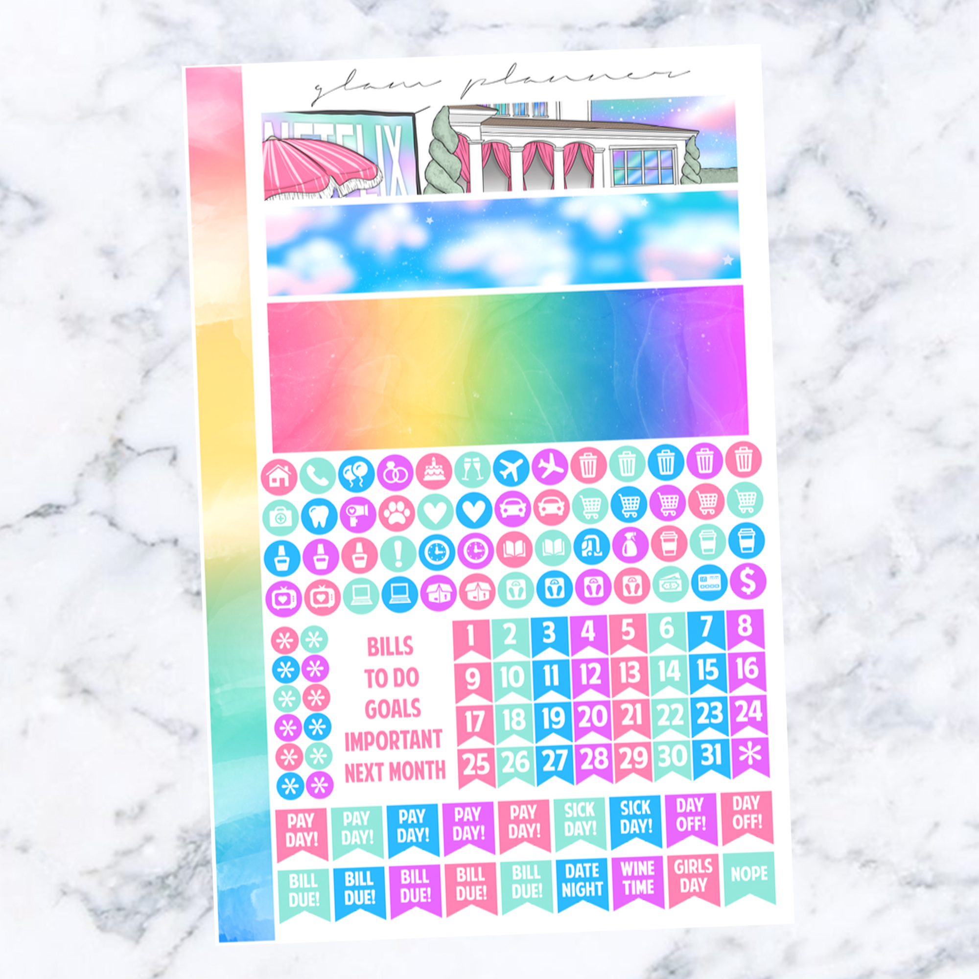 June 2021 FOIL A5 Monthly Spread
