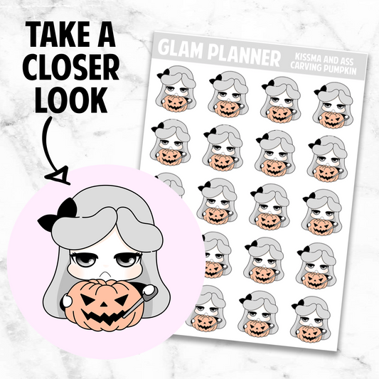 Kissma and Ass: Carving Pumpkin