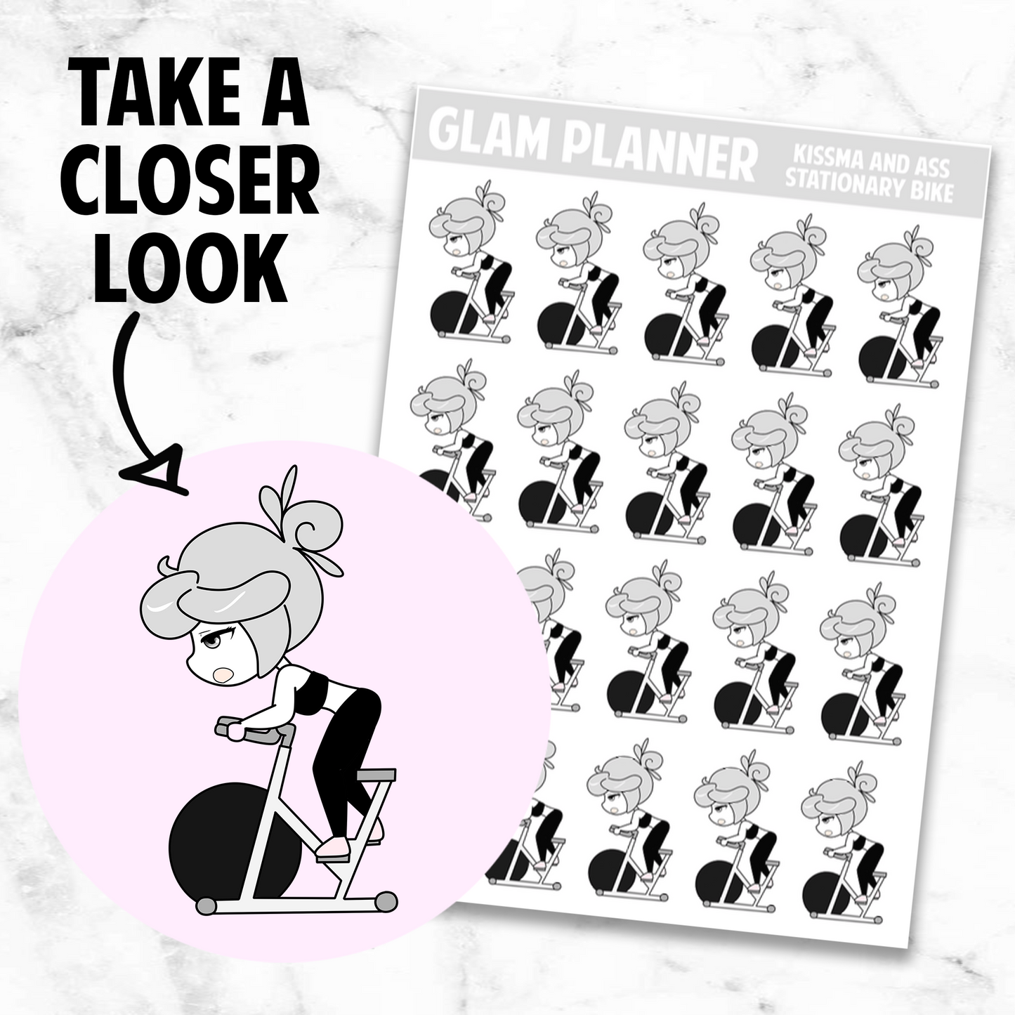 Kissma and Ass: Stationary Bike