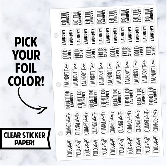 Foil Binder: Laundry Script Sampler Bundle