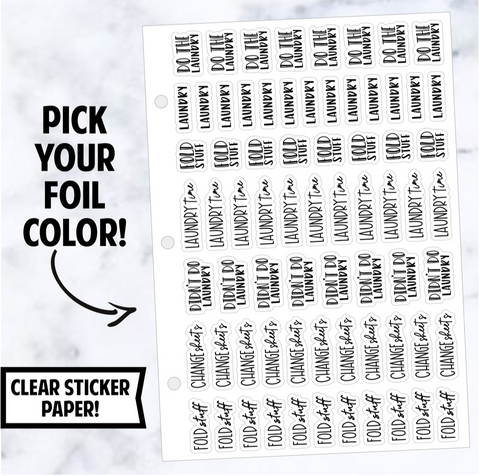 Foil Binder: Laundry Script Sampler