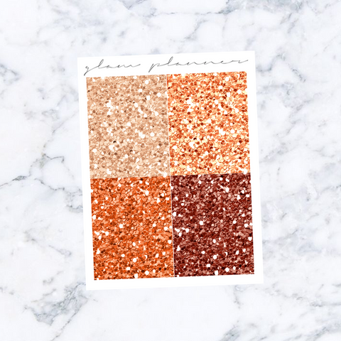 Leaves Glitter Headers