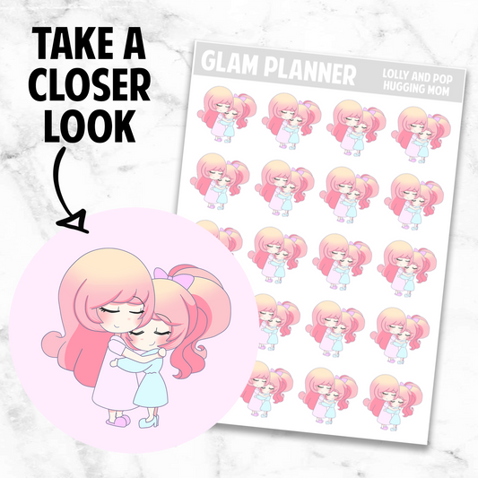 Lolly and Pop: Hugging Mom