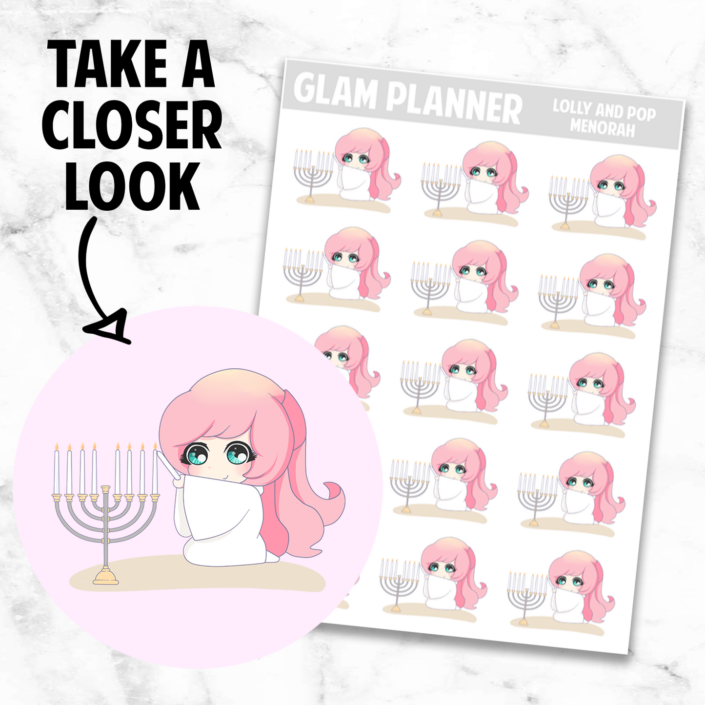 Lolly and Pop: Menorah