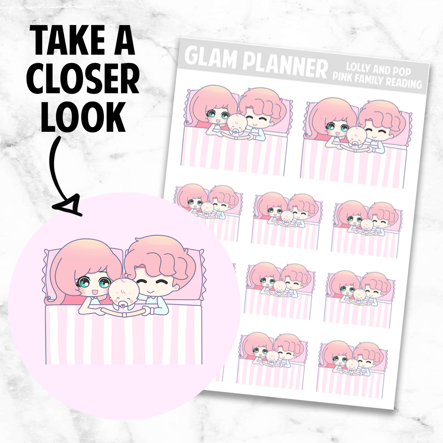 Lolly and Pop: Pink Family Reading