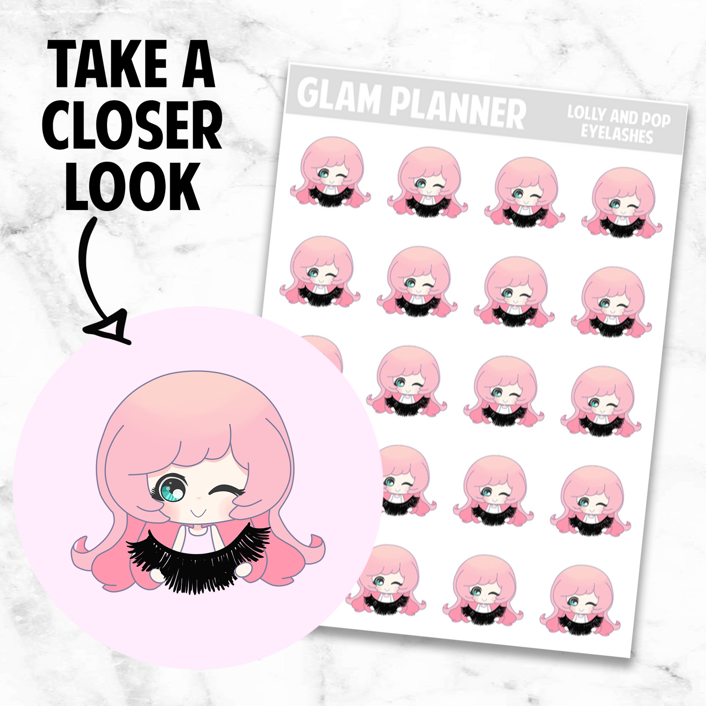 Lolly and Pop: Eyelashes