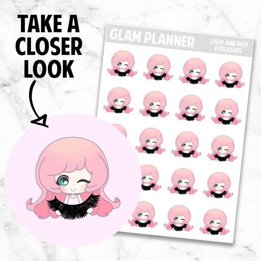 Lolly and Pop: Eyelashes