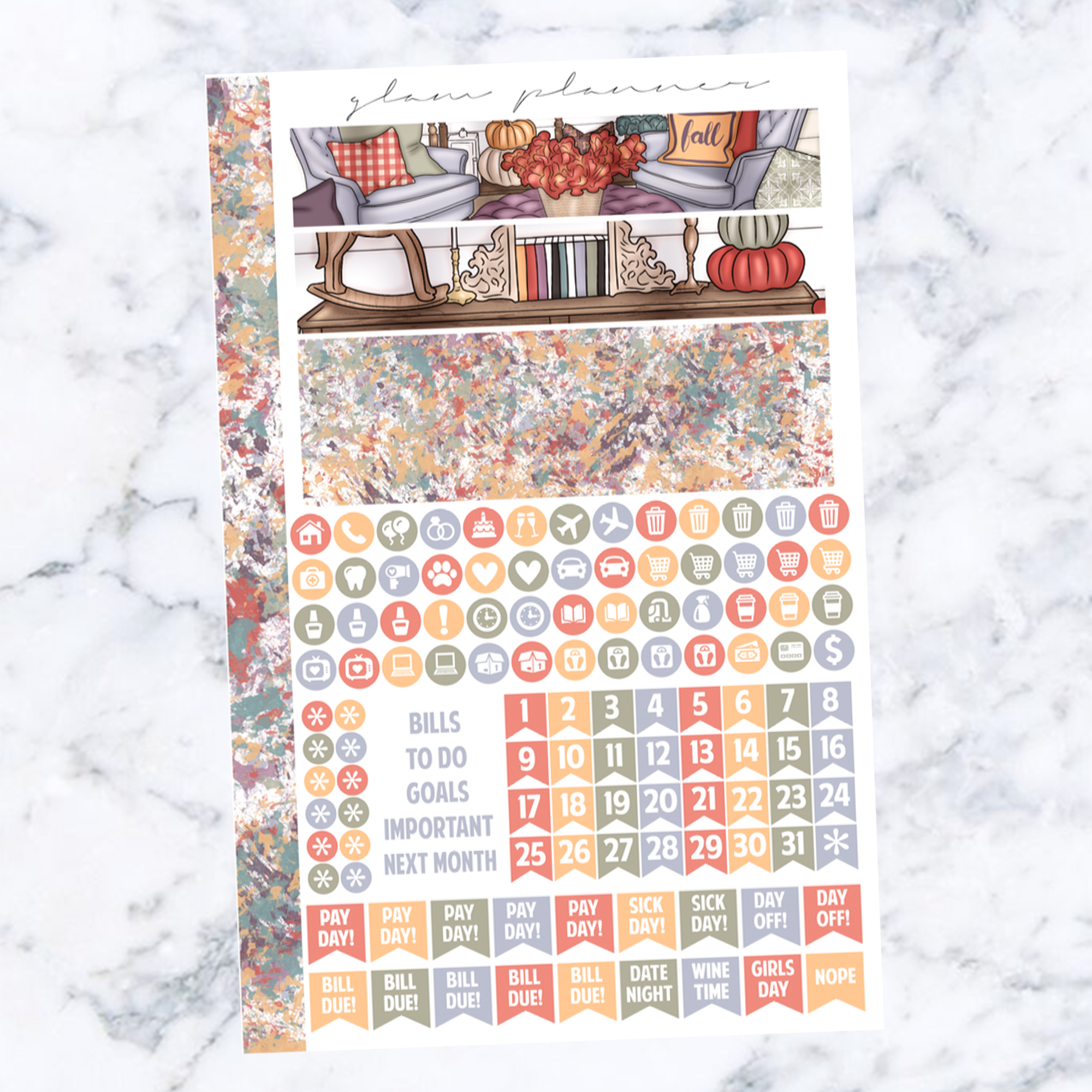 November 2021 FOIL A5 Monthly Spread