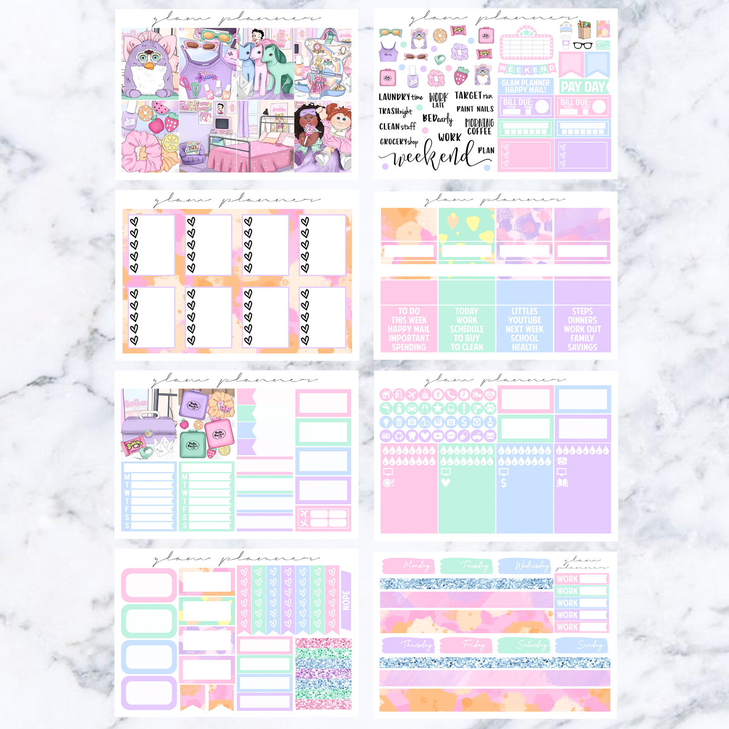 GLITCH Pastel 90s - January Mystery 2022 Luxe WITH FOIL