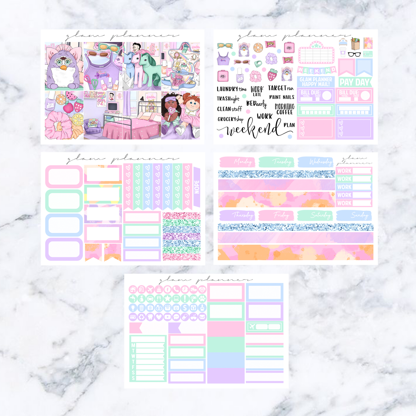 Pastel 90's - January 2022 Mystery Mini Kit