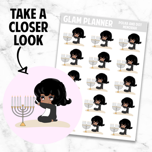 Polka and Dot: Menorah