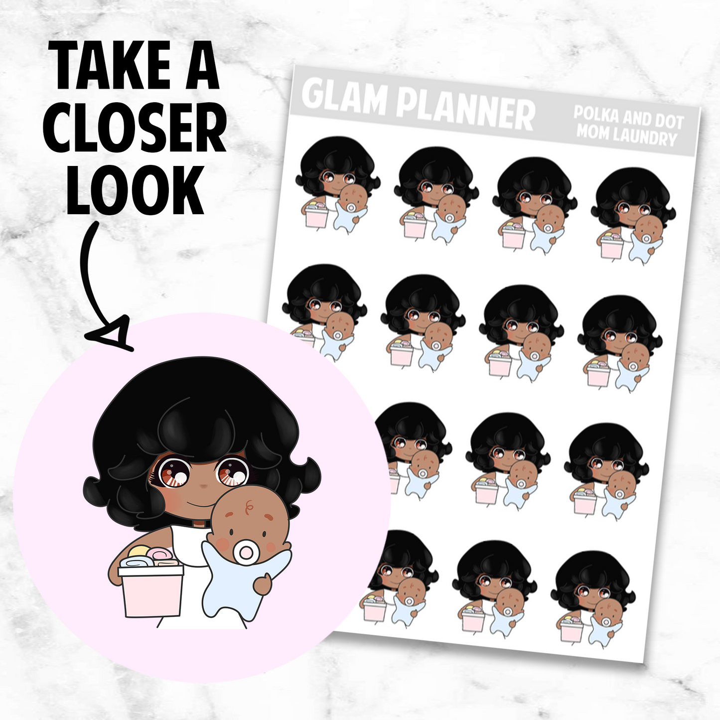 Polka and Dot: Mom Laundry