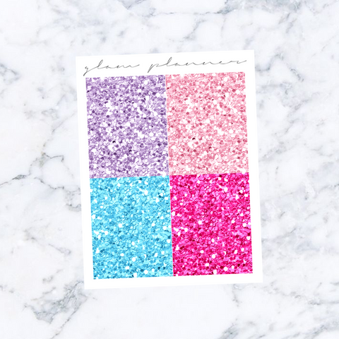 Prism Moon Glitter Headers
