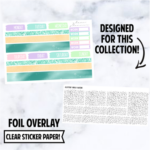 Thingamabob: Washi Foiled Overlay, Glitter Holo