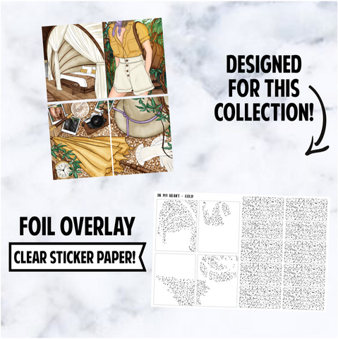 In My Heart: Foiled Overlay, Gold