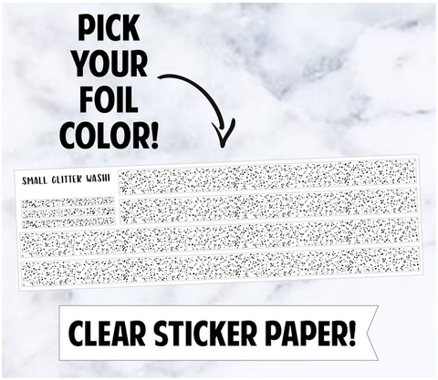 Foiled Overlay: Small Glitter Washi