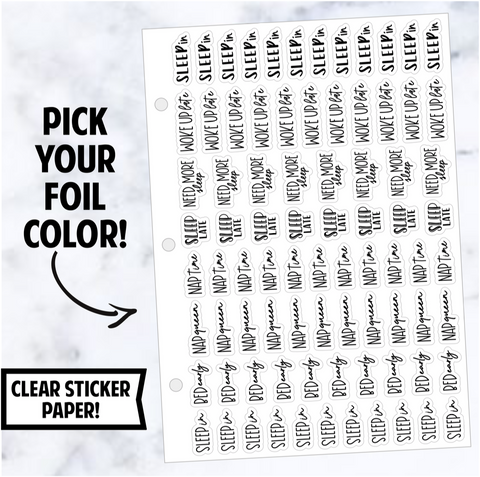 Foil Binder: Sleep Script Sampler