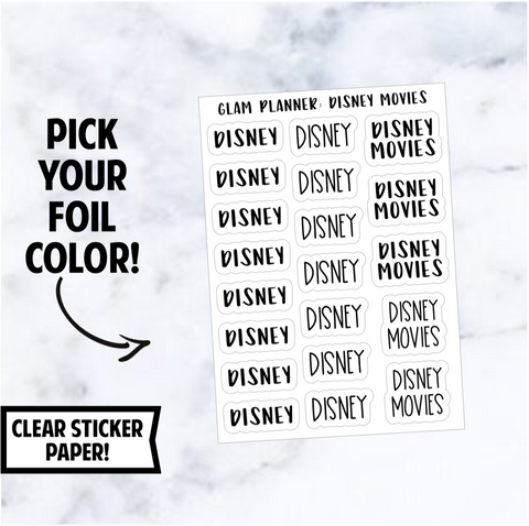 Foil Scripts: Disney Movies