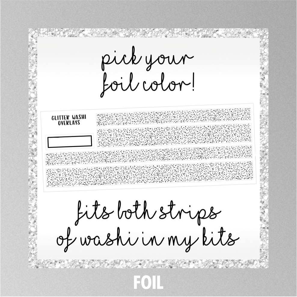Glitter Washi Overlays
