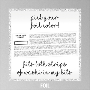 Glitter Washi Overlays