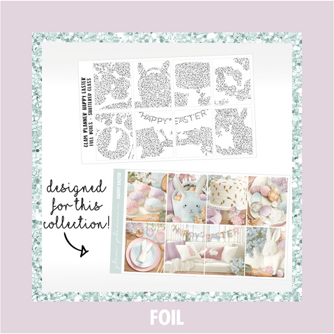 Happy Easter Foiled Overlay Add Ons
