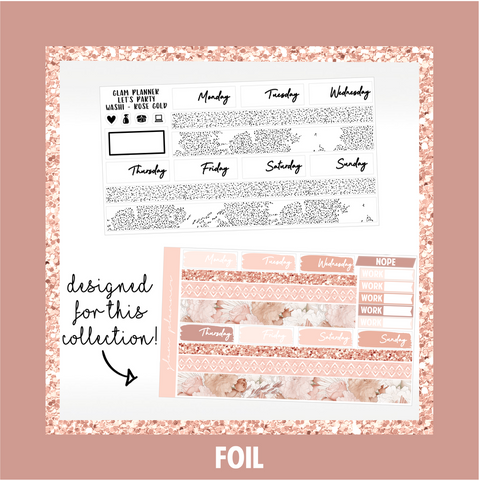 Let's Party Foiled Overlay Washi