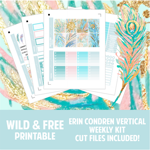 Wild and Free Printable Sticker Kit