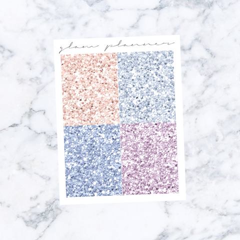 Blossom Boulevard Glitter Headers