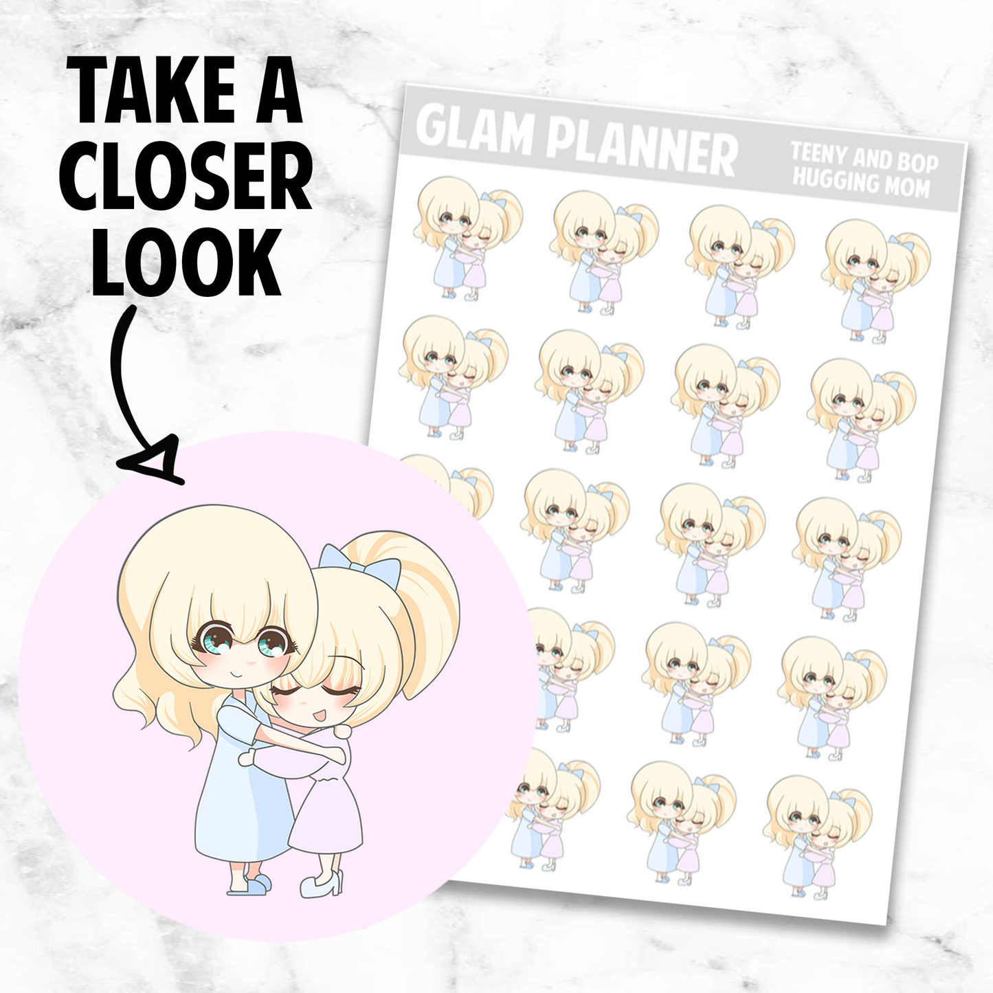 Teeny and Bop: Hugging Mom